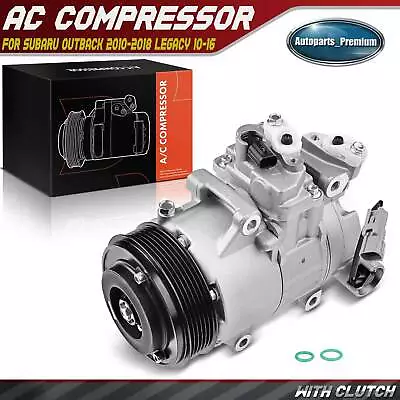 AC Compressor With Clutch For Subaru Legacy Outback 2010-2019 H4 2.5L H6 3.6L • $133.99