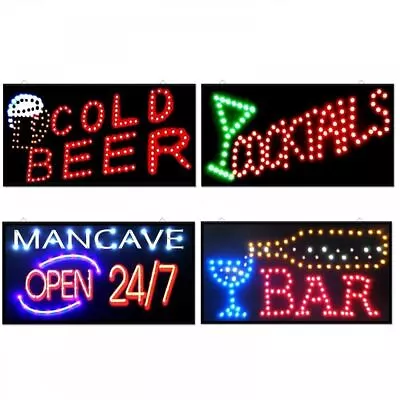 Led Bar Sign Pub Club Window Display Light Lamp Home Restaurant Shop Disco Gift • £19.99