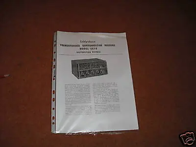 Eddystone EC10 Receiver Instruction And Service Manual  HAM RADIO • £4.40