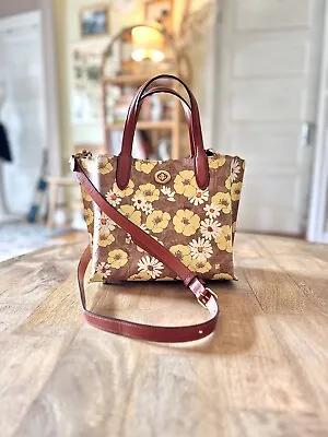 COACH Willow Tote Bag Signature Canvas Floral Print Crossbody NWT Retail $350 • $164