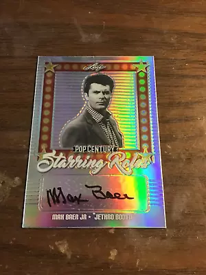 Max Baer Jr 2021 Leaf Metal Pop Century Silver Starring Roles  Jethro Bodine  • $50