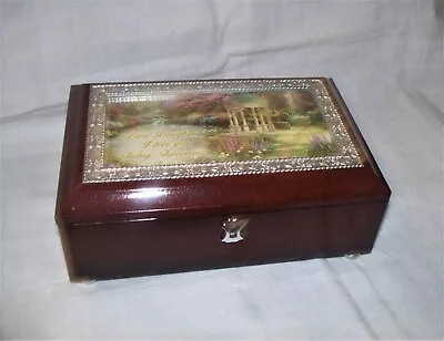 $22.19 • Buy Vintage THOMAS KINKADE MUSIC BOX Wind Up  YOU ARE MY SUNSHINE  Gift For Daughter