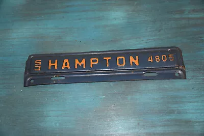 1953 Hampton County Virginia License Plate Registration Topper VA • $12