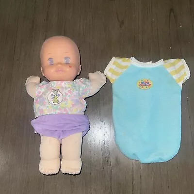 Mattel Magic Nursery Infant Doll Plush 12  1991 Clothes Diaper Very Clean • $14.99