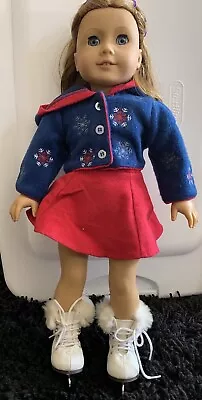 American Girl Doll Emily Bennet - Molly McIntire Ice Skate Outfit - Retired EUC • $72