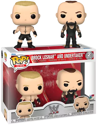 WWE -  Brock Lesnar & Undertaker 2-PACK Funko Pop Vinyl Figure NEW • $55