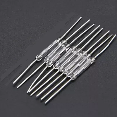 (8) 10x 14mm Glass Magnetic Induction Reed Switch MagSwitch Normally Open • $3