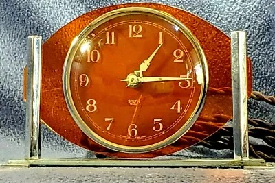 $37 • Buy  Vintage ART DECO V RARE SMITH SECTRIC Electric Acrylic Clock Made In England