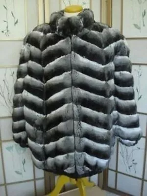 New Ranch Chinchilla Fur Leather Reversible Jacket Men Man • $8995