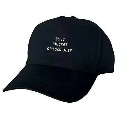 £14.99 • Buy Is It Cricket O'clock Yet? Hand Printed Funny Baseball Cap