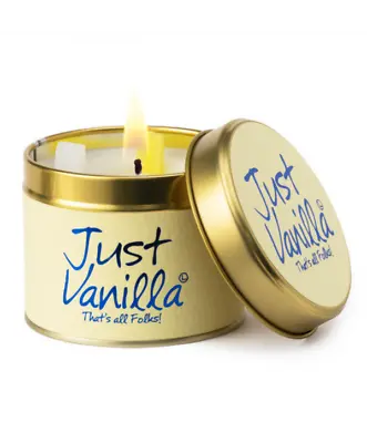 Just Vanilla Scented Tinned Candle By Lily Flame That's All Folks! • £9.58