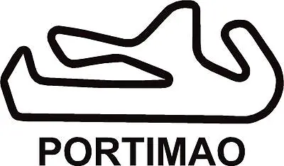 X2 Portimao Algarve Circuit Race Track Outline Vinyl Decals Stickers Graphics • £3.99