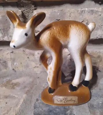 Vintage Ceramic Deer Figurine Titled  The Yearling  • $22