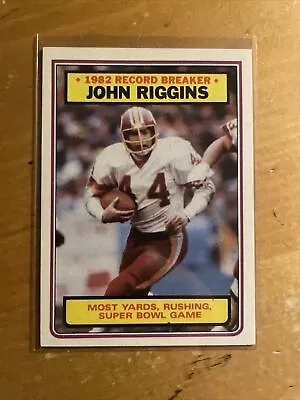 1983 Topps - #8 John Riggins (HOF) - Washington Redskins - Record Breaker • $1.59