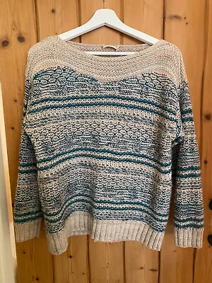 Marks And Spencer Indigo Collection Knitted Jumper Size 12 • £10