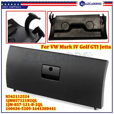 $45.94 • Buy Black Glove Box Lid Door For VW Volkswagen Mark IV Golf GTI Jetta 2.0L 1.9L 1.8L
