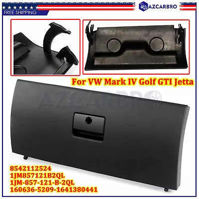 Black Glove Box Lid Door For VW Volkswagen Mark IV Golf GTI Jetta 2.0L 1.9L 1.8L • $45.94