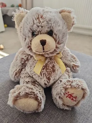 Hamleys Teddy Bear Yellow Ribbon Super Soft Beanie • £7.99