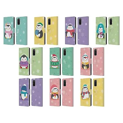 Head Case Designs Christmas Penguins Leather Book Case For Samsung Phones 2 • $29.65