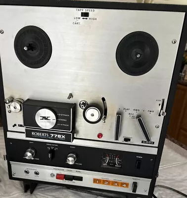 Roberts 778x Reel To Reel Player 8 Track Stereo Recorder With Lid • $229