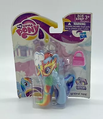 My Little Pony Crystal Princess Celebration RAINBOW DASH 2012 MIB MOC FIM W/Mask • $12.95