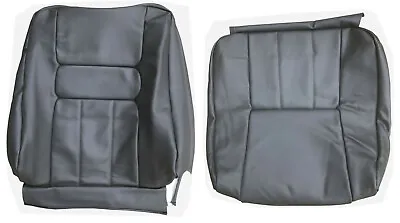 Front Seat Cover Upholstery Volvo 940 960 Sedan Wagon Black Gray Leather 1991-95 • $312