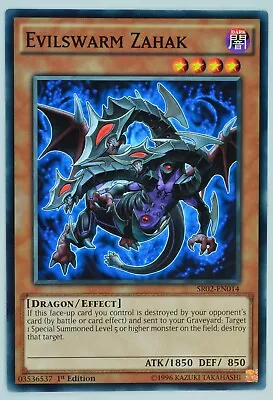 Yugioh! Evilswarm Zahak SR02-EN014 Common 1st Edition • $1.23