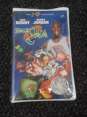Space Jam Vhs 1996 Michael Jordan With Coin (New Other SEE PICS & READ DESCRIP) • $19.79