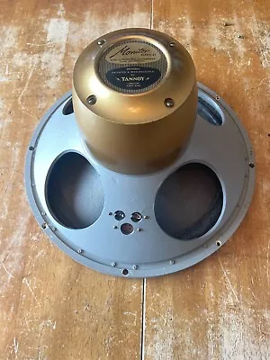 Vintage Tannoy 15'' Gold Dual Concentric Speaker & Crossover Rare England • £1406.13