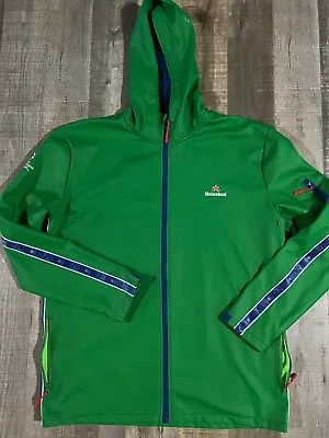 Heiniken UEFA Champions League Hooded Weather Jacket SIZE 2XL • $34.99