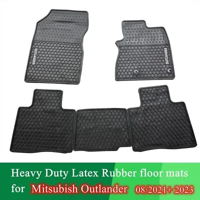 $85 • Buy Heavy Duty Waterproof Rubber Floor Mats For Mitsubishi Outlander 08/2021 - 2023