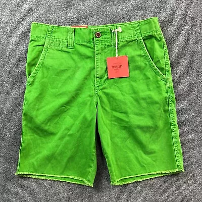 Mossimo Shorts Mens 32 Green Cut Off Cotton Chinos Flat Front Pockets * • $7.19