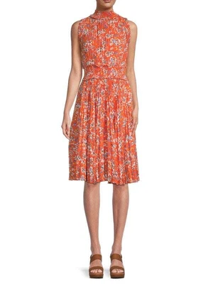 $19.50 • Buy $148 NWT|nanette Nanette Lepore Floral Pleated Smocked Knee Dress