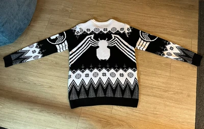 $19.99 • Buy Marvel Venom Spider-Man Adult Holiday Ugly Christmas Sweater (worn Once)