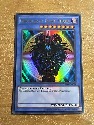 🔥 YUGIOH Magician Of Black Chaos YGLD-ENC01 ULTRA RARE HOLOGRAPHIC NEAR MINT • $7.99