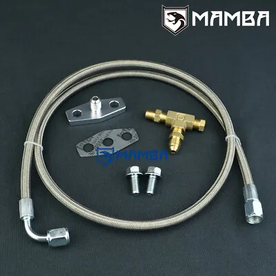 Mamba Turbo Oil Feed Line Garrett T3 T4 T04Z T04E T67/Hitachi HT18 MHI TD07 70cm • $74.55