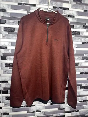 Oakley Quarter Zip Jacket Men’s XXL Red Athletic Golf • $14.41