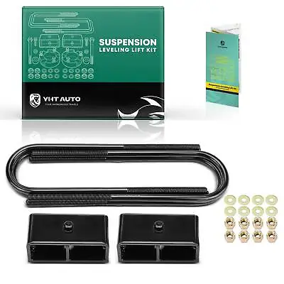 2  Rear Leveling Lift Kit W/ Blocks & U-Bolts For Ford F-250 F-350 Super Duty • $51.51