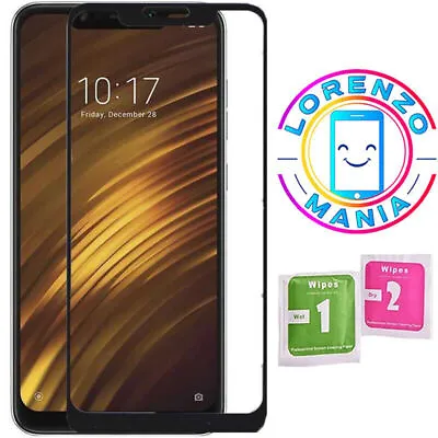 $6.50 • Buy Full Tempered Glass Screen Protector For Xiaomi Pocophone - Poco F1