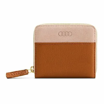 $125 • Buy Original Audi Ladies Purse Leather Small 3152101300 Brown-Rose Wallet