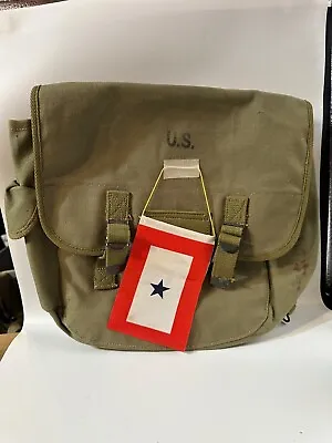 Ww2 Us Vintage 1945 Atlantic Products Corp Musette Bag Messenger Bag • $98