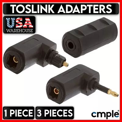 Mini Toslink Coupler M/F Right Angle Toslink Adapter Fiber Optic Digital Audio • $8.49