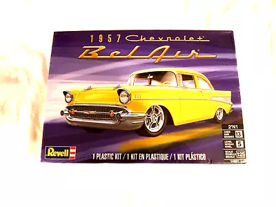 1/25 Revell 1957 Chevrolet Bel Air Coupe W/ V8 Engine Sealed Box # 14551 • $78.56