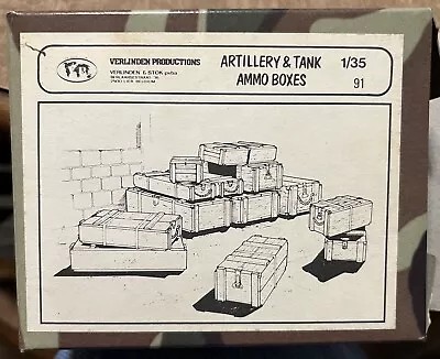 Verlinden Production No 91 1/35 Scale Artillery & Tank Ammo Boxes New Old Stock • $19.99