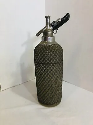 Vintage Sparklets Soda Siphon/Seltzer Wire Mesh Bottle From Czechoslovakia • $19.25