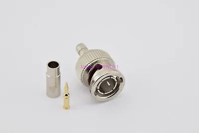 BNC Male Coax Crimp On Connector RG-179 75 Ohm 3 GHz • $2.08