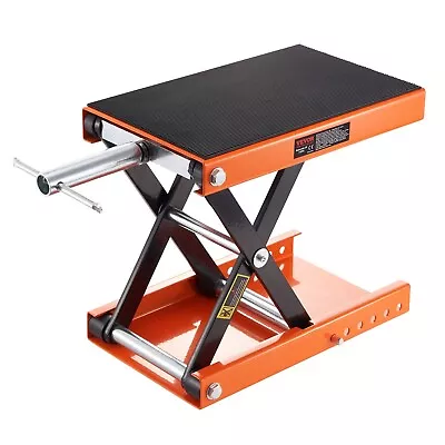 VEVOR Motorcycle Scissor Jack Lift 1100 Lbs Wide Deck Hoist Stand For ATVs Bike • $57.88