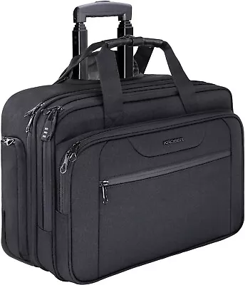 KROSER Rolling Laptop Bag Premium Wheeled Briefcase Fits Up To 17.3 Inch Laptop • $124.96