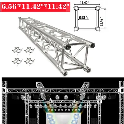 $314.95 • Buy 2 M Square Truss Kit DJ Booth Trussing Section Stage Segment Lighting Stand 12 