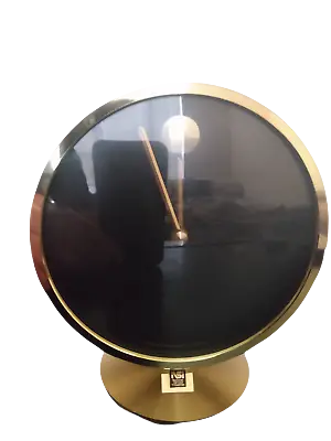 Vintage Howard Miller Nathan George Horwitt Brass Museum Desk Clock Movado Mcm • $99.99